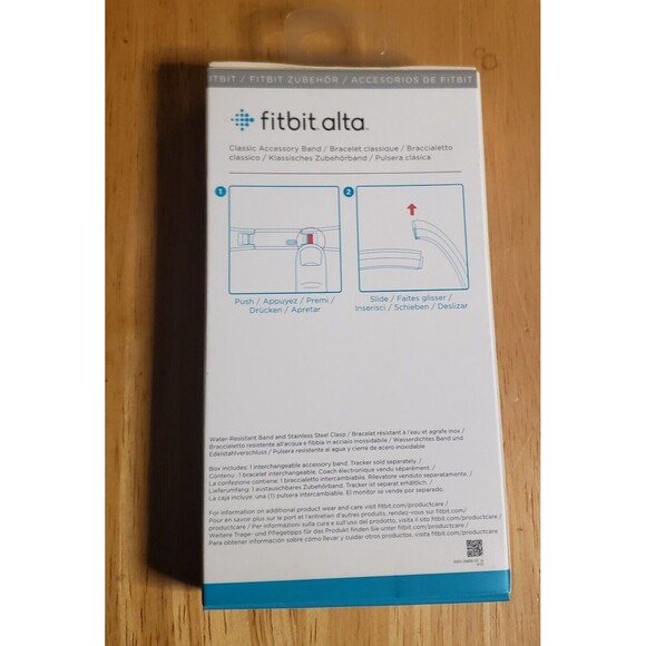 FITBIT Alta Accessory Replacement Water Resistant Band Small Teal - New in Box! - Picture 2 of 3